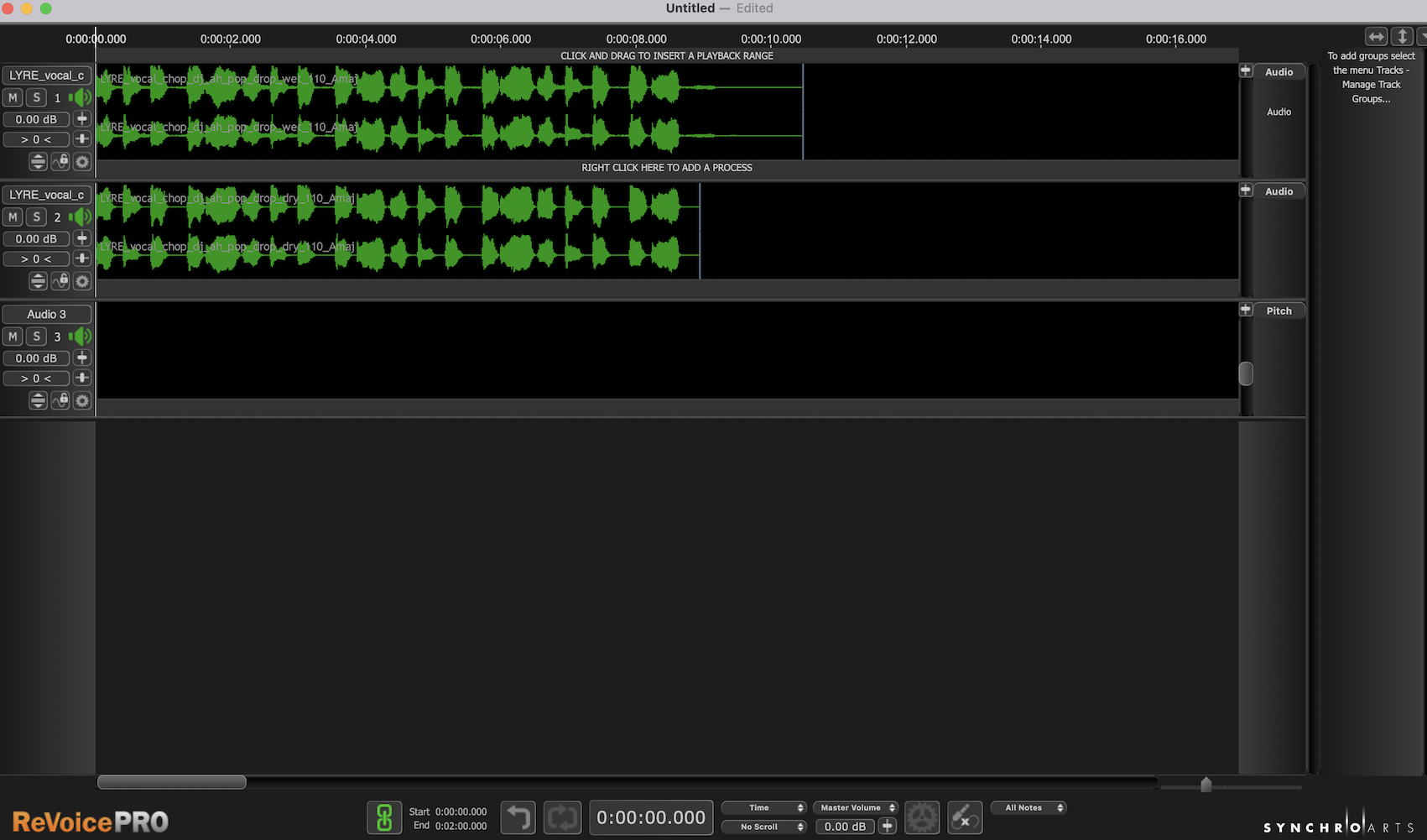 Synchro Arts ReVoice Pro 3